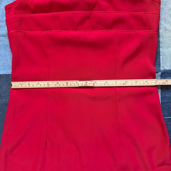 Byer Too! Vintage red mini dress cocktail party made in USA size 9 - Picture 12 of 13